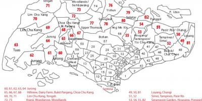 Singapor kodi postar hartë