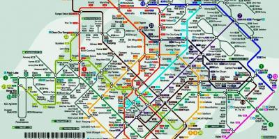 Singapor stacioni i trenit hartë