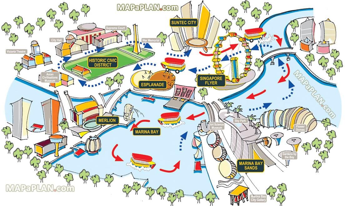 Singapor harta turistike
