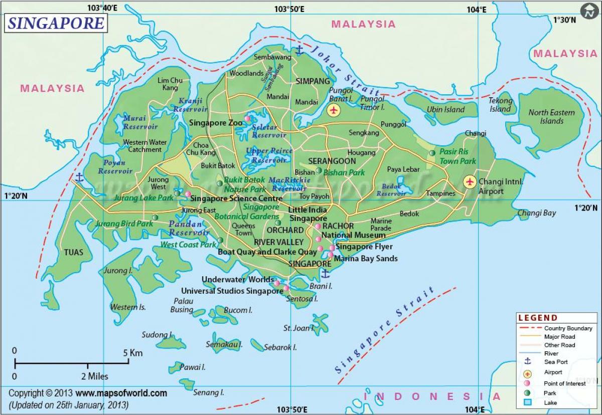 Singapor vendndodhjen në hartë