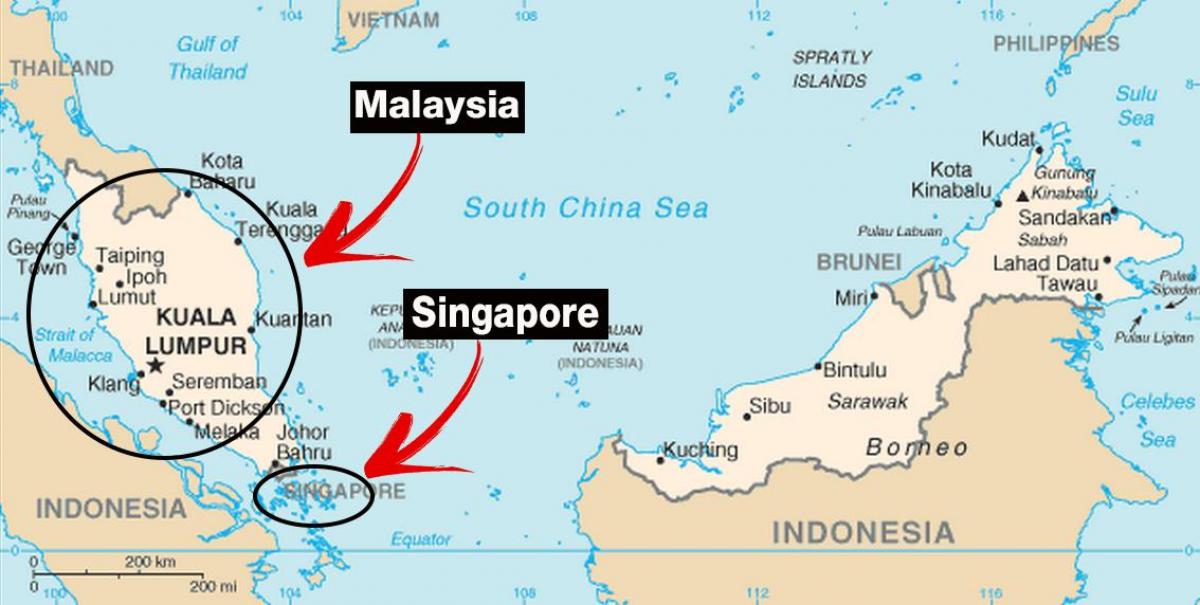 Singapor hartë të botës