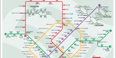 Lrt rrugë hartë Singapor