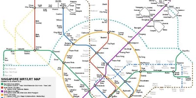 Singapor mrt sistemit hartë