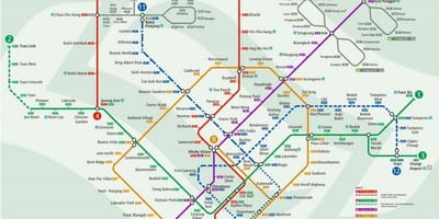 Harta mrt stacioni Singapor