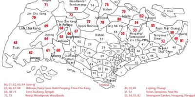 Singapor kodi postar hartë