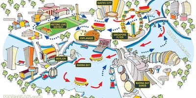 Singapor harta turistike