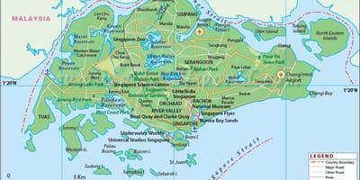 Singapor në hartë