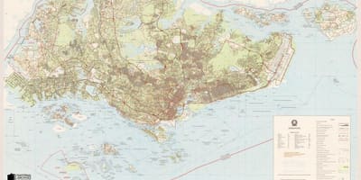 Harta e Singaporit topografike