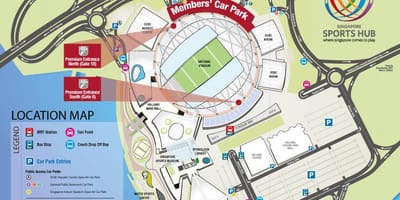 Në stadiumin e mrt hartë Singapor
